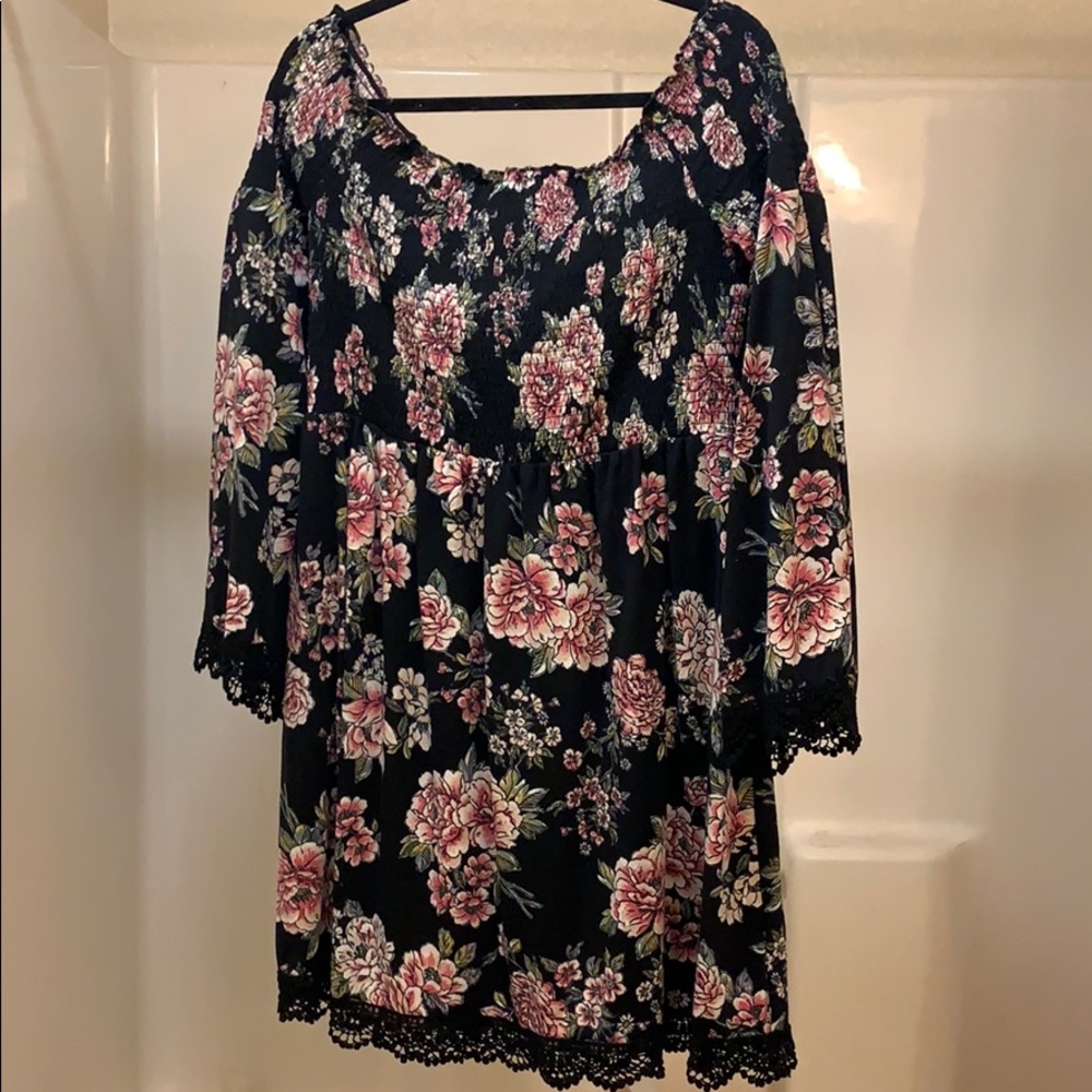 Off shoulder floral dress